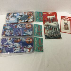 Coca-Cola Collectibles Lot School Supply Cases Polar Bear Pens Keychain …